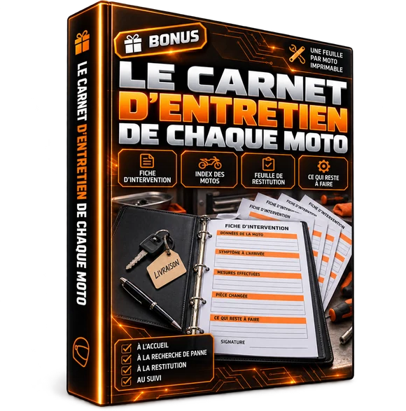 Bonus 5 : Le carnet d’entretien de chaque moto